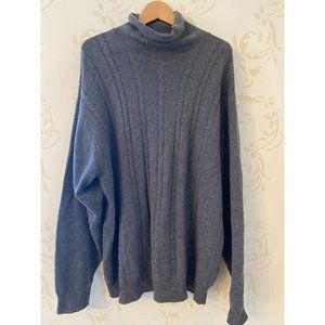 Unknown Brand 100% Cashmere Gray Cable Sweater Men's Size 50